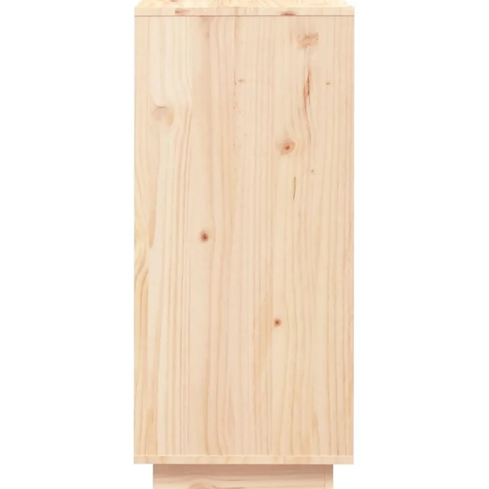 vidaXL Productos Del Hogar-Zapatero de madera maciza de pino 35x35x80 cm