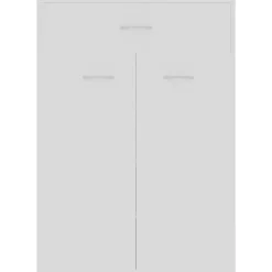 vidaXL Zapatero de madera contrachapada 60x35x84 cm Blanco Online