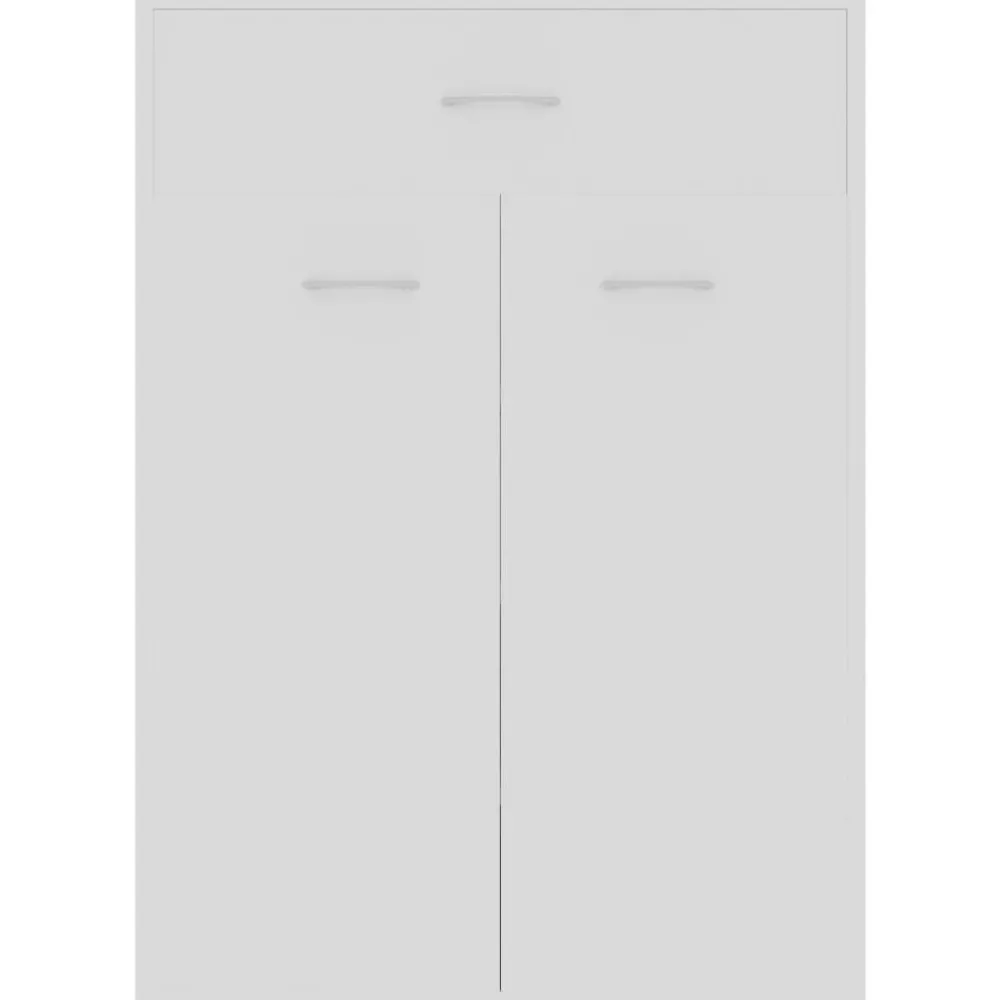 vidaXL Zapatero de madera contrachapada 60x35x84 cm Blanco Online
