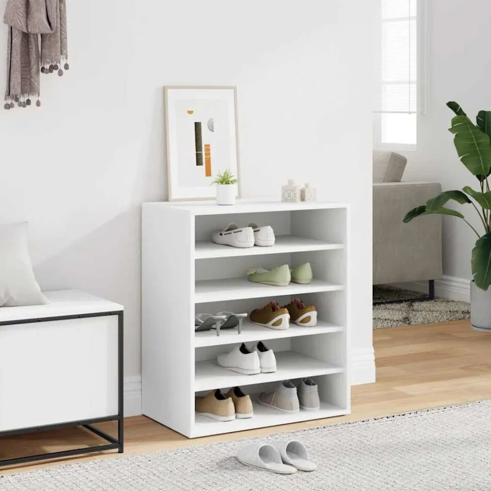 vidaXL Productos Del Hogar-Zapatero de madera contrachapada 60x35x70 cm