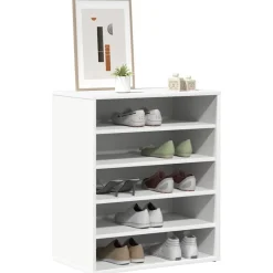 vidaXL Productos Del Hogar-Zapatero de madera contrachapada 60x35x70 cm