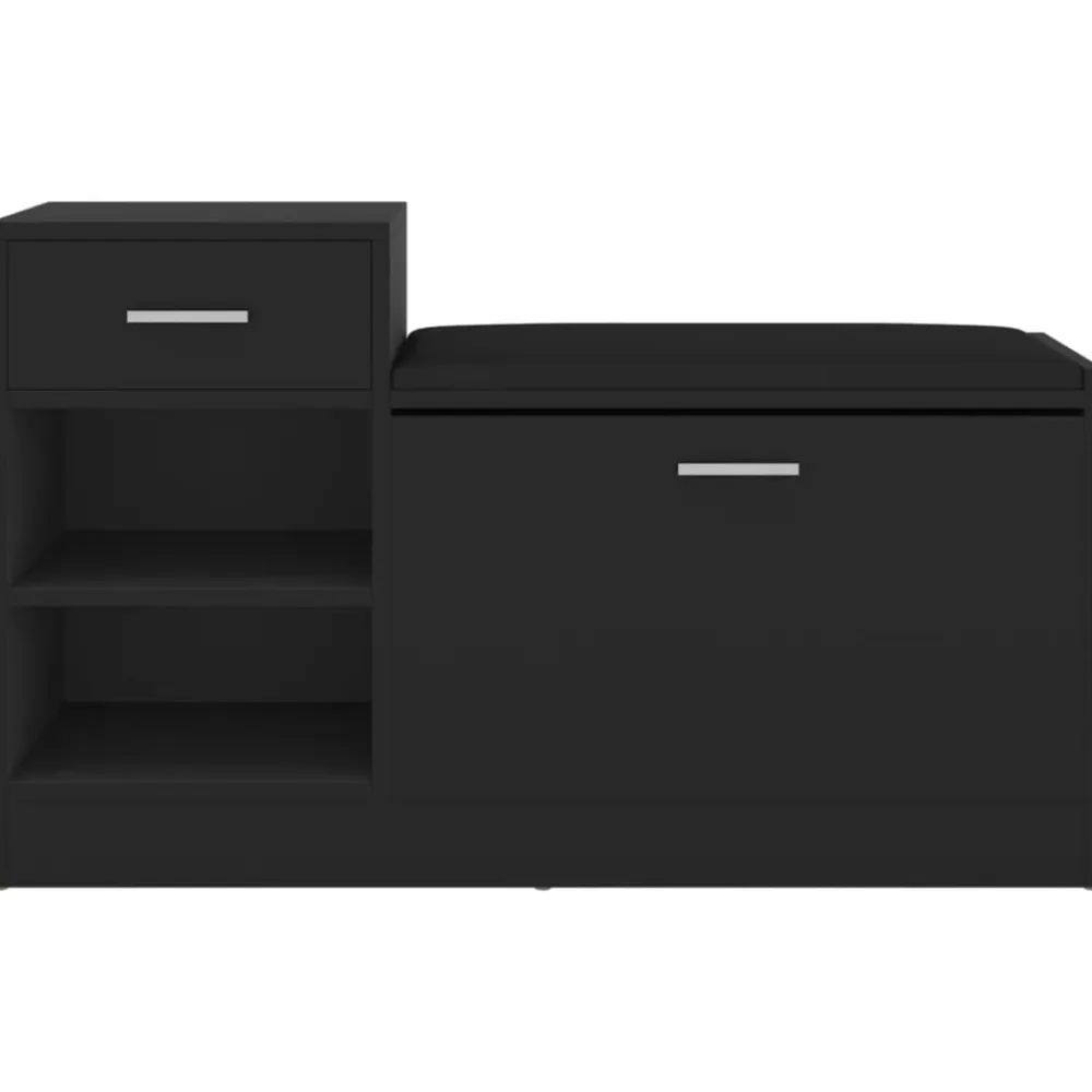 vidaXL Productos Del Hogar-Zapatero de madera de ingeniería 94,5x31x57 cm