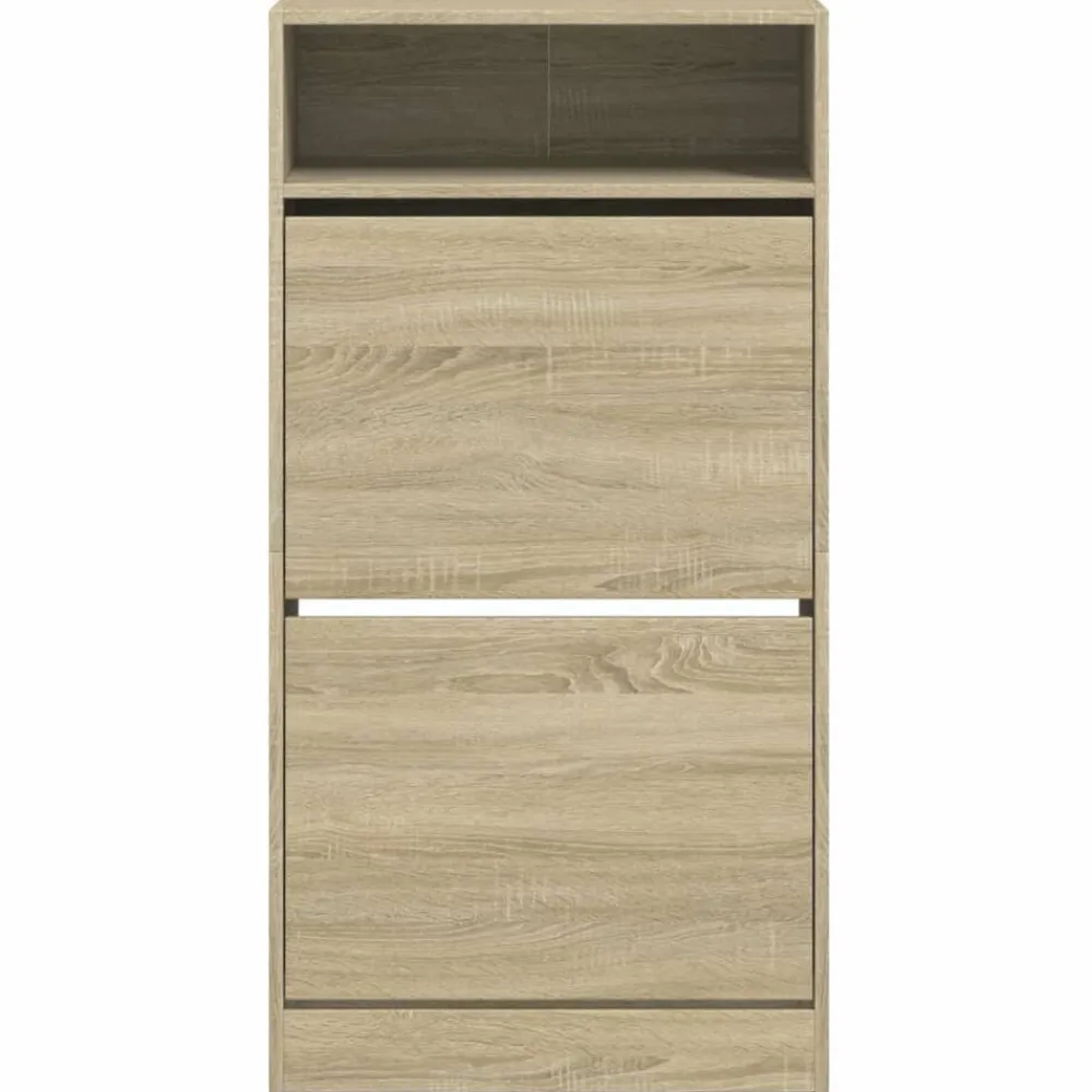 vidaXL Productos Del Hogar-Zapatero de madera de ingeniería 60x34x116 cm