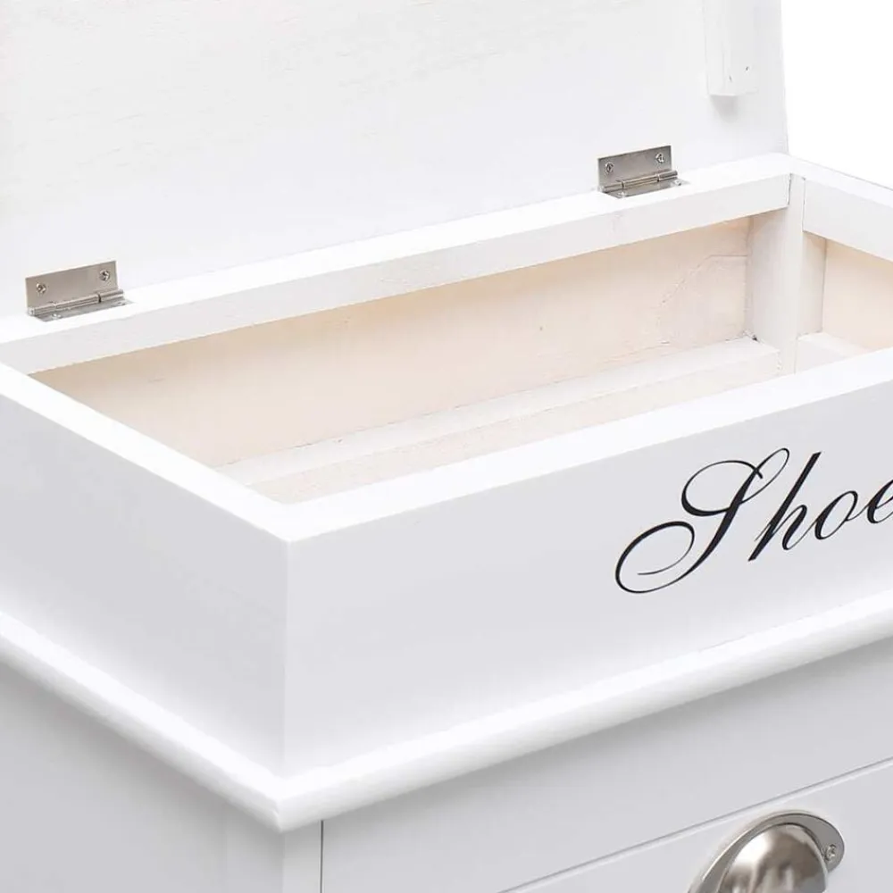 vidaXL Productos Del Hogar-Zapatero de madera de Paulownia 50x28x58 cm