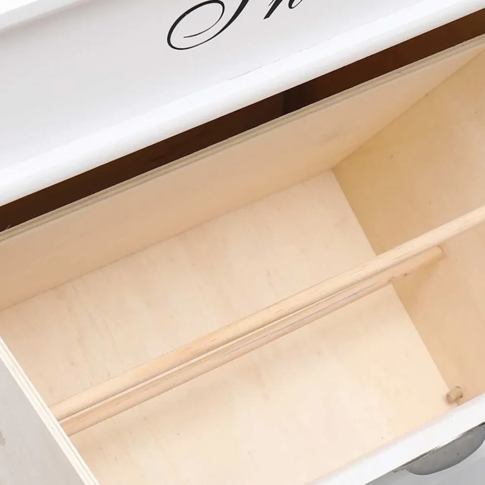 vidaXL Productos Del Hogar-Zapatero de madera de Paulownia 50x28x58 cm