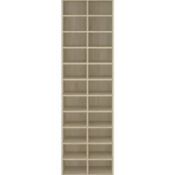 vidaXL Zapatero de madera contrachapada color roble 54x34x183cm Roble Sonoma Hot