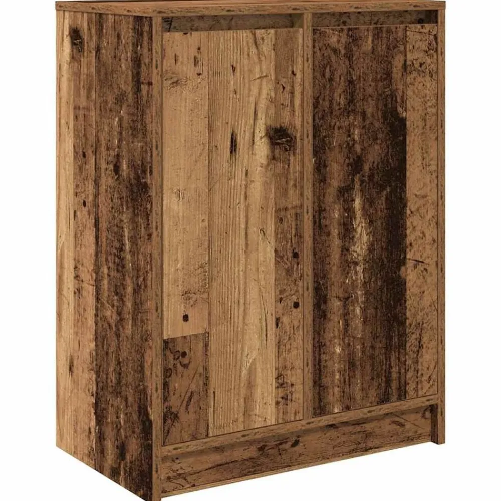 vidaXL Productos Del Hogar-Zapatero de madera vieja 57x34x76 cm Madera de ingeniería