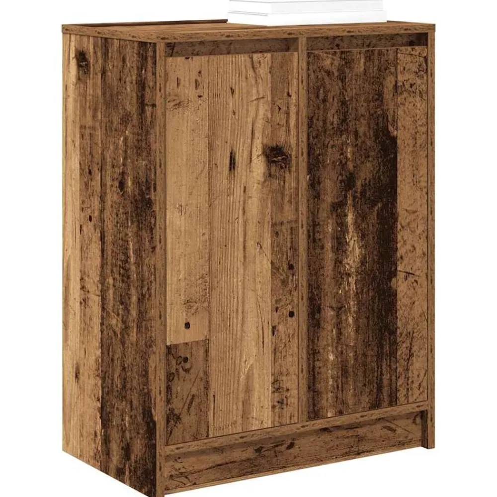 vidaXL Productos Del Hogar-Zapatero de madera vieja 57x34x76 cm Madera de ingeniería