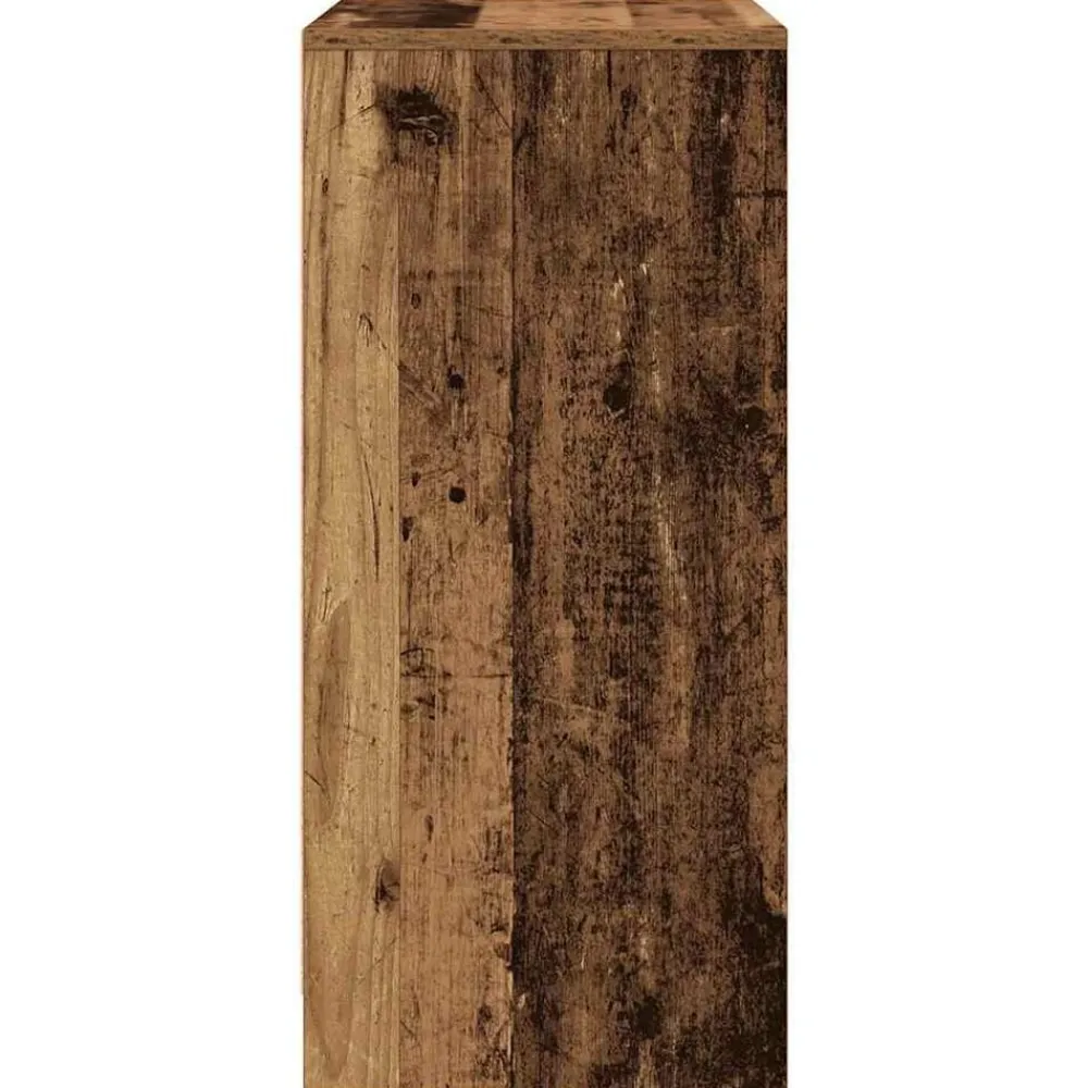 vidaXL Productos Del Hogar-Zapatero de madera vieja 57x34x76 cm Madera de ingeniería