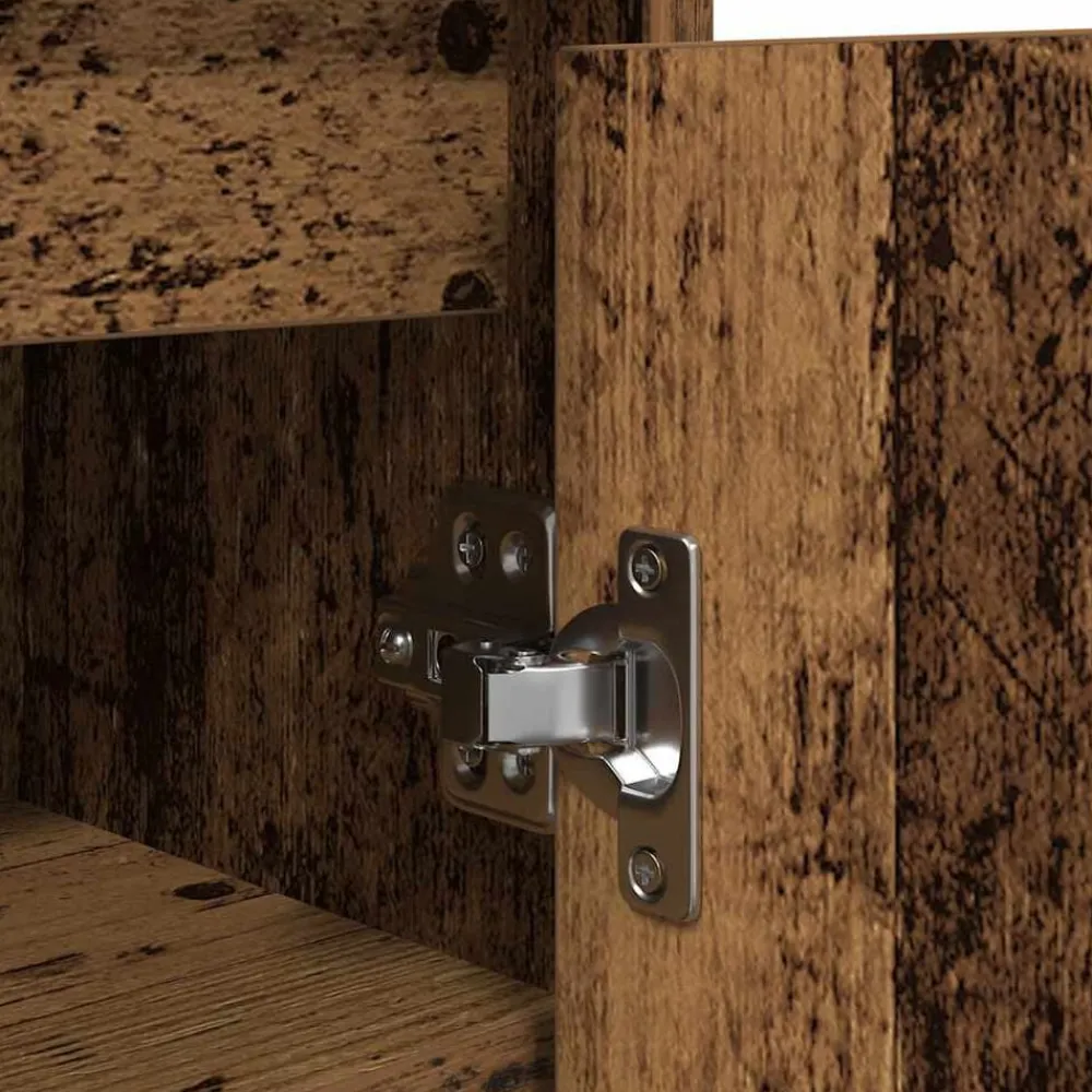 vidaXL Productos Del Hogar-Zapatero de madera vieja 57x34x76 cm Madera de ingeniería