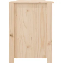 vidaXL Zapatero de madera maciza de pino 160x36,5x50 cm Natural