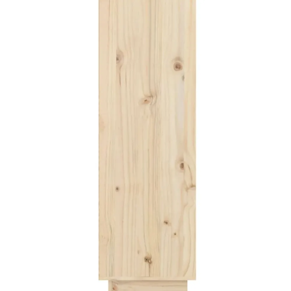vidaXL Zapatero de madera maciza de pino 60x34x105 cm Natural Online