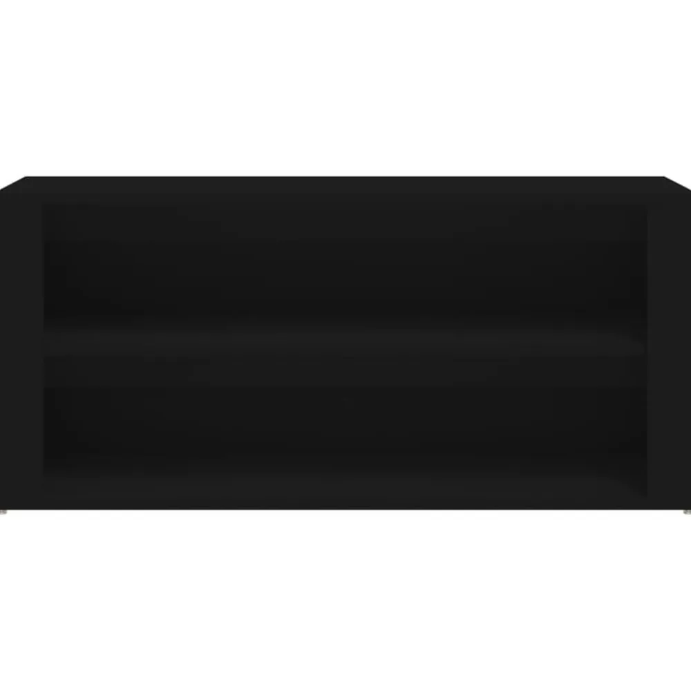 vidaXL Zapatero de madera contrachapada 100x35x45 cm Negro Best