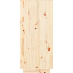 vidaXL Productos Del Hogar-Zapatero de madera maciza de pino 60x35x80 cm