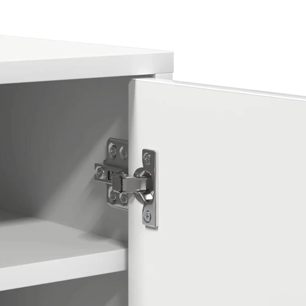 vidaXL Zapatero de madera de ingeniería 60x35x70 cm Blanco Discount