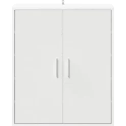 vidaXL Zapatero de madera de ingeniería 60x35x70 cm Blanco Discount