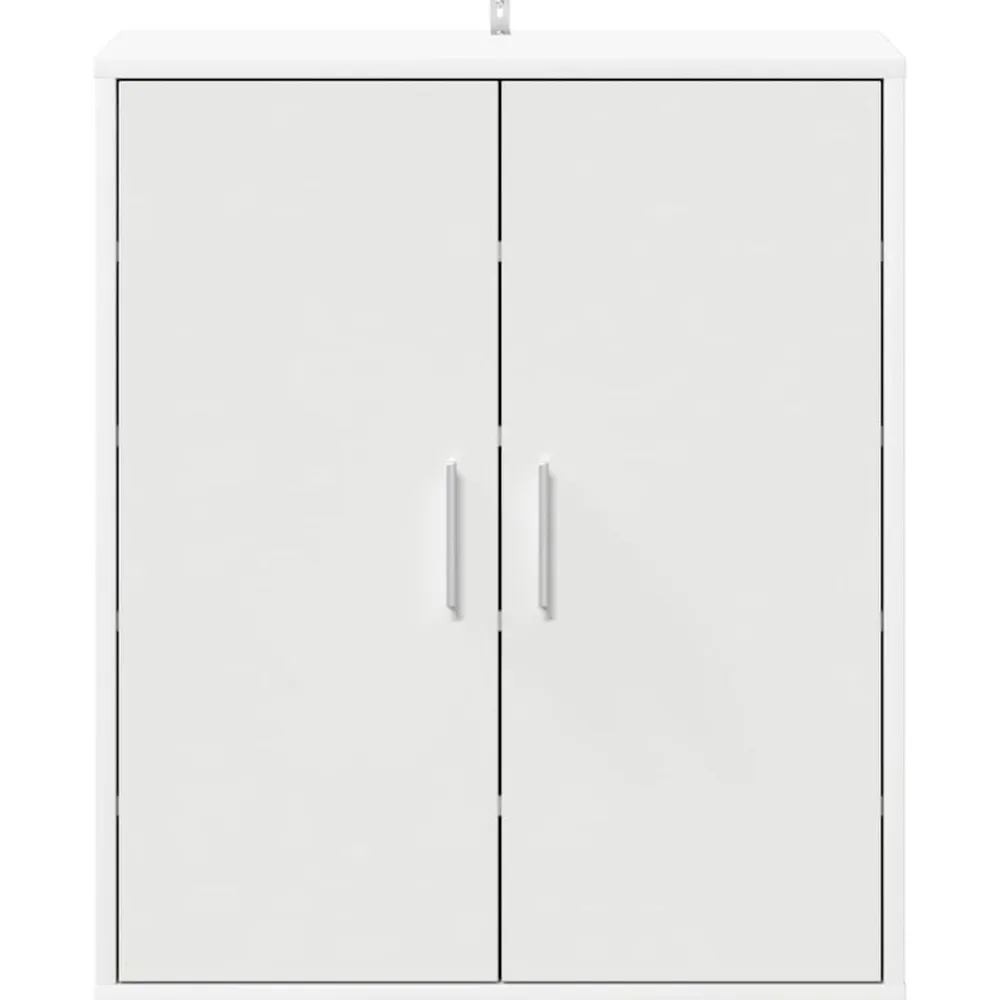 vidaXL Zapatero de madera de ingeniería 60x35x70 cm Blanco Discount