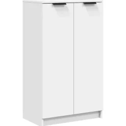 vidaXL Zapatero de madera contrachapada 59x35x100,5 cm Blanco Discount