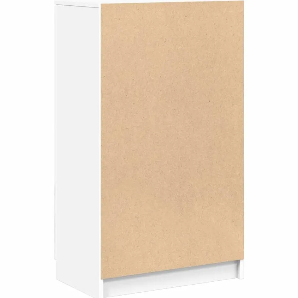 vidaXL Zapatero de madera contrachapada 59x35x100,5 cm Blanco Discount