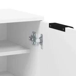 vidaXL Zapatero de madera contrachapada 59x35x100,5 cm Blanco Discount