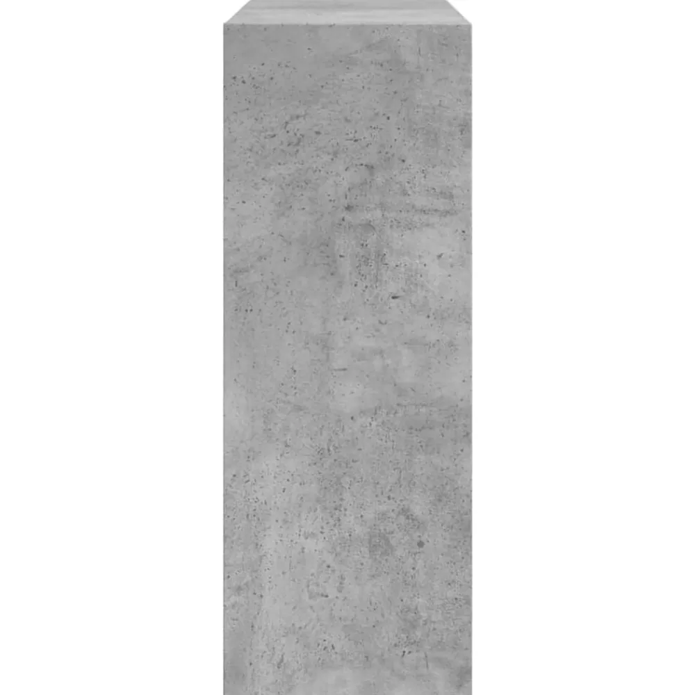 vidaXL Zapatero de madera de ingeniería gris hormigón 60x21x57 cm Gris hormigón Outlet