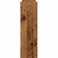vidaXL Productos Del Hogar-Zapatero de pared madera de ingeniería envejecida 80x18x60 cm