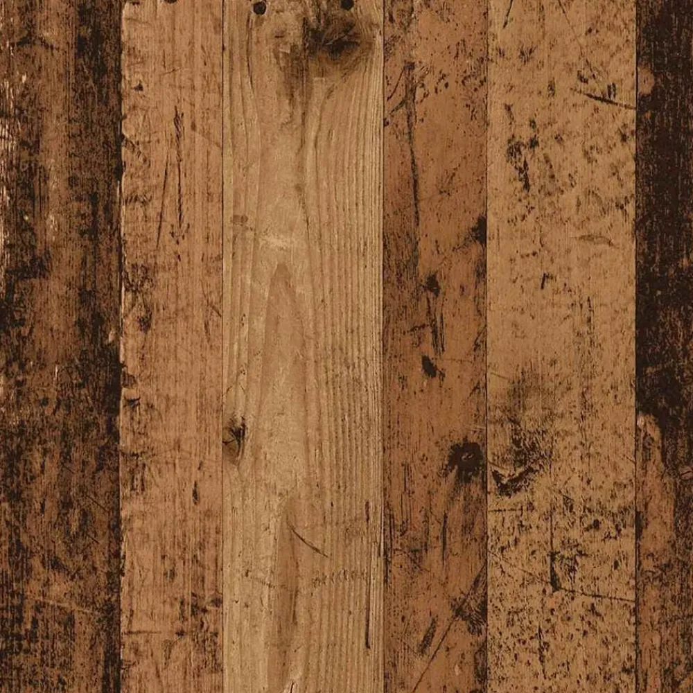 vidaXL Productos Del Hogar-Zapatero de pared madera de ingeniería envejecida 80x18x60 cm