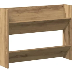 vidaXL Productos Del Hogar-Zapatero de pared madera ingeniería 80x18x60 cm
