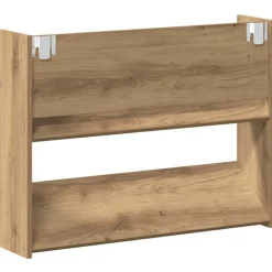 vidaXL Productos Del Hogar-Zapatero de pared madera ingeniería 80x18x60 cm
