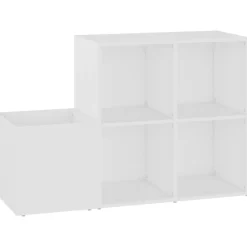 vidaXL Productos Del Hogar-Zapatero de recibidor madera contrachapada 105x35,5x70cm