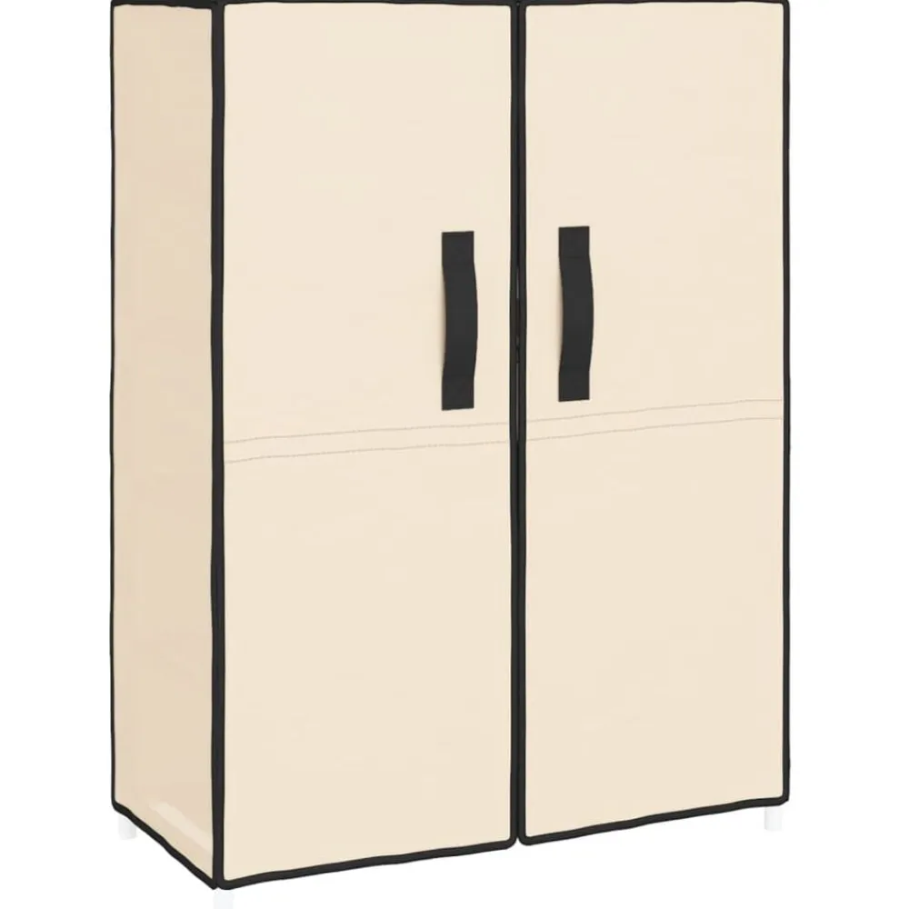 vidaXL Zapatero de tela 60x28x90 cm Crema Best