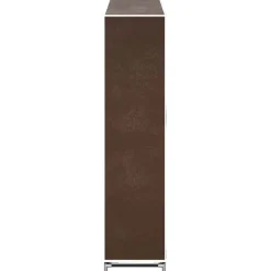vidaXL Productos Del Hogar-Zapatero de tela con cubierta marrón 115x28x110 cm