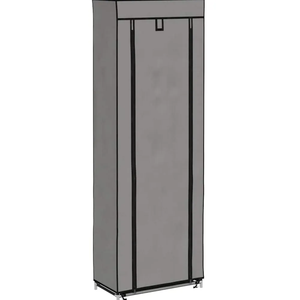 vidaXL Productos Del Hogar-Zapatero de tela con funda 57x29x162 cm