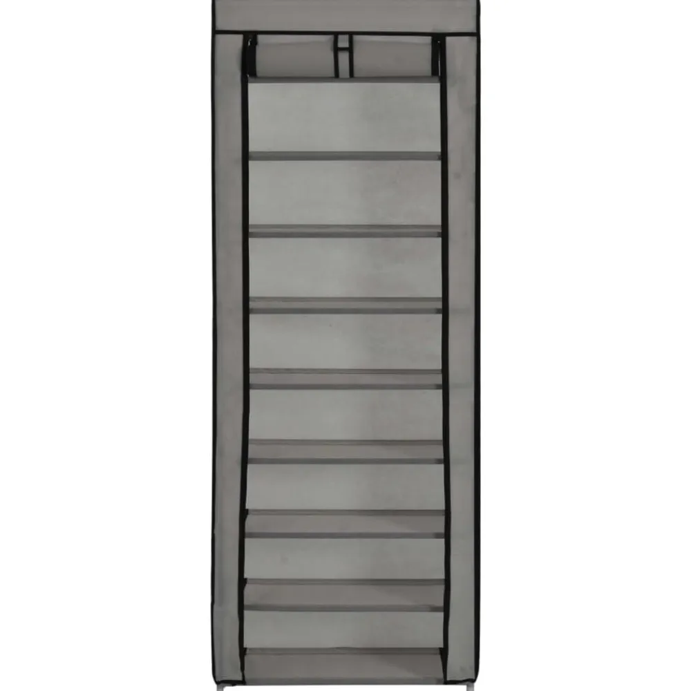 vidaXL Productos Del Hogar-Zapatero de tela con funda 57x29x162 cm