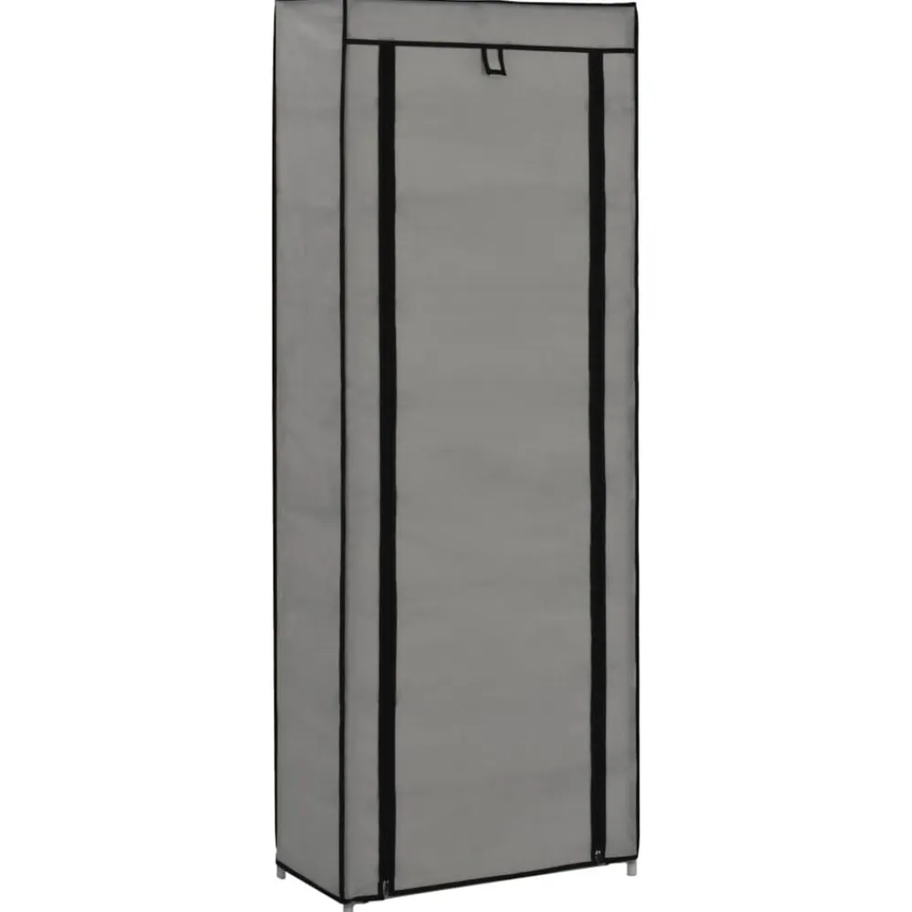 vidaXL Productos Del Hogar-Zapatero de tela con funda 57x29x162 cm