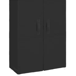 vidaXL Zapatero de tela 60x28x90 cm Negro New