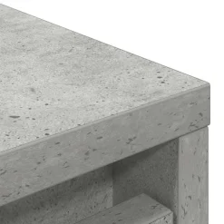 vidaXL Productos Del Hogar-Zapatero gris hormigón 29,5x34x76 cm madera de ingeniería