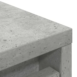 vidaXL Zapatero gris hormigón 57x34x76 cm madera industrial Gris hormigón Best