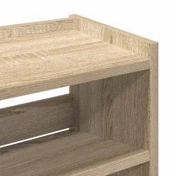 vidaXL Zapatero madera contrachapada 60x25x81 cm Roble Sonoma Clearance