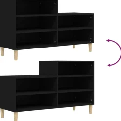 vidaXL Productos Del Hogar-Zapatero madera contrachapada 102x36x60 cm