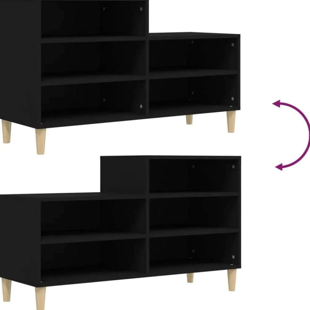 vidaXL Productos Del Hogar-Zapatero madera contrachapada 102x36x60 cm
