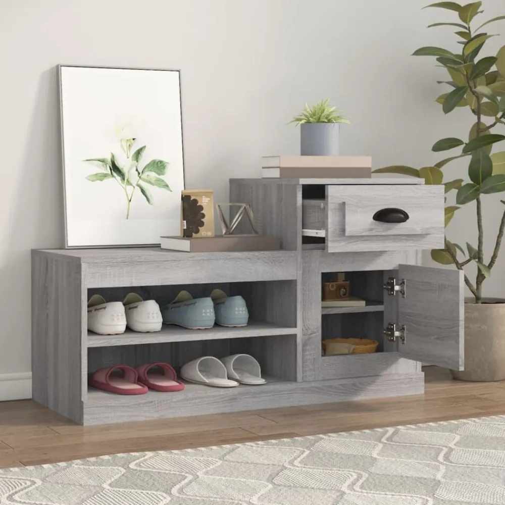 vidaXL Productos Del Hogar-Zapatero madera contrachapada 100x42x60 cm