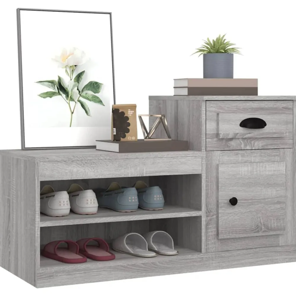 vidaXL Productos Del Hogar-Zapatero madera contrachapada 100x42x60 cm