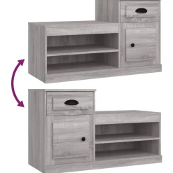 vidaXL Productos Del Hogar-Zapatero madera contrachapada 100x42x60 cm