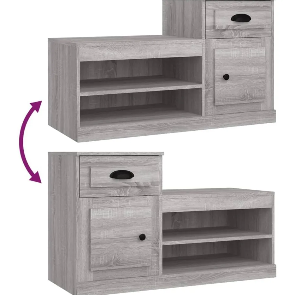 vidaXL Productos Del Hogar-Zapatero madera contrachapada 100x42x60 cm