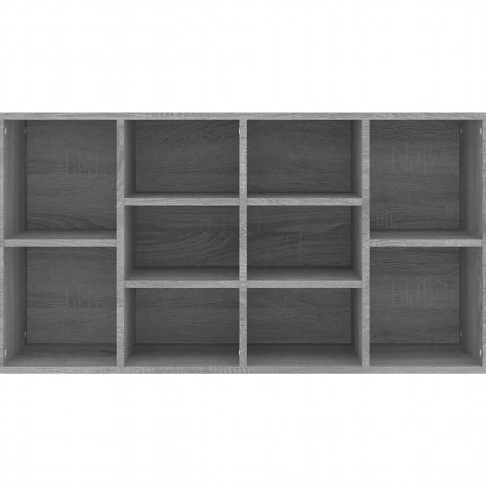 vidaXL Zapatero madera contrachapada 103x30x55 cm Gris sonoma Clearance