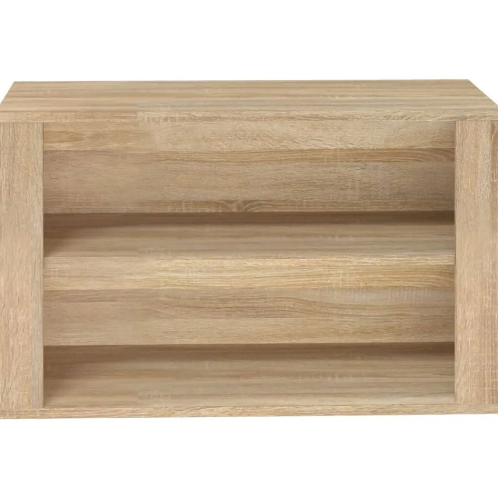vidaXL Zapatero madera contrachapada 75x35x45 cm Roble Sonoma Best