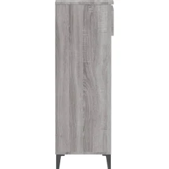vidaXL Zapatero madera contrachapada 40x36x105 cm Gris sonoma New