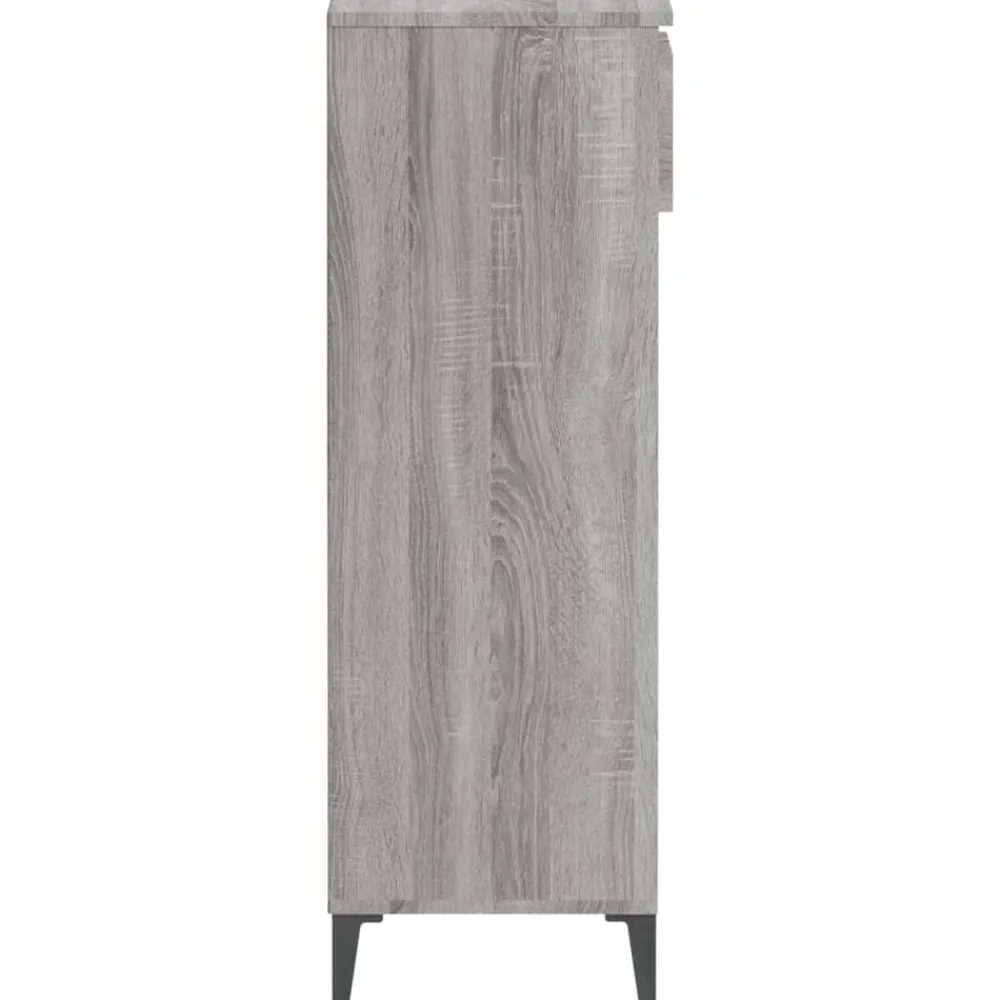 vidaXL Zapatero madera contrachapada 40x36x105 cm Gris sonoma New