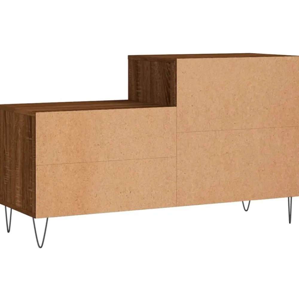 vidaXL Zapatero madera contrachapada roble marrón 102x36x60 cm Marrón roble Discount
